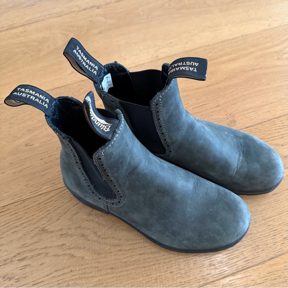 Blundstone Charcoal Leather Boots